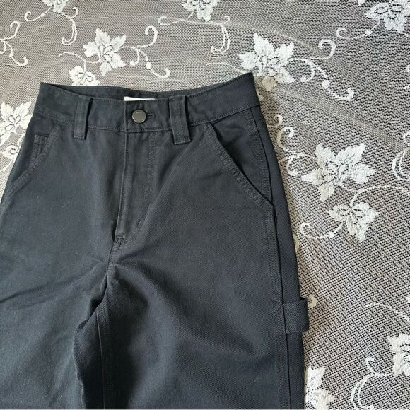 Aritzia TNA Black Greenwich Carpenter Pant In Black Sz 00 - Picture 6 of 15